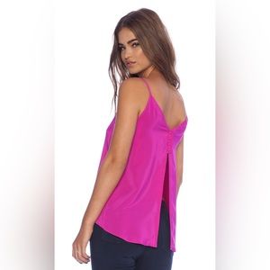Amanda Uprichard. Open Back Tank. Hot Pink. Size: Small